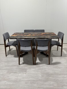 Стол кухонный обеденный прямоугольный дизайнерский лофт THETABLE RU 200х90 4.11/3.1 Стол кухонный обеденный прямоугольный дизайнерский лофт THETABLE RU 200х90 4.11/3.1