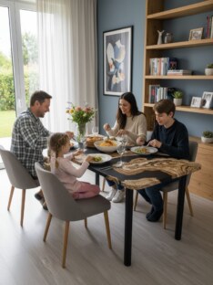 Стол кухонный обеденный прямоугольный дизайнерский лофт THETABLE RU 102х69 2.73/11.1