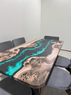 Стол кухонный обеденный прямоугольный дизайнерский лофт THETABLE RU 160х80 4.13/1.1