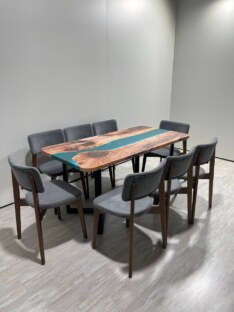 Стол кухонный обеденный прямоугольный дизайнерский лофт THETABLE RU 160х80 3.14/3.1