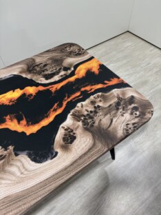 Стол журнальный прямоугольный дизайнерский лофт THETABLE RU 160х80 4.15/7.1