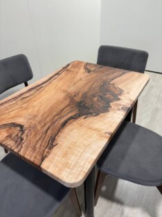 Стол кухонный обеденный прямоугольный дизайнерский лофт THETABLE RU 102х69 12.5/11.1