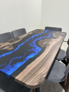 Стол кухонный обеденный прямоугольный дизайнерский лофт THETABLE RU 160х80 4.8/4.1