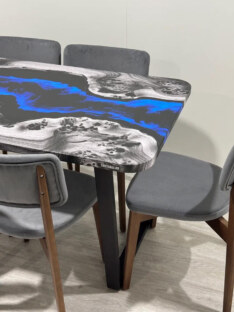 Стол кухонный обеденный прямоугольный дизайнерский лофт THETABLE RU 150х80 4.17/2.1