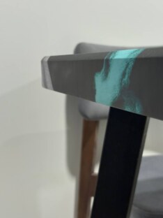 Стол кухонный обеденный квадратный дизайнерский лофт THETABLE RU 120х120 4.18/4.1