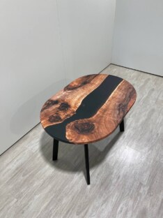 Стол кухонный обеденный овальный дизайнерский лофт THETABLE 120х80 3.8/4.1