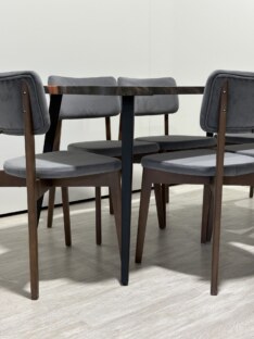 Стол кухонный обеденный прямоугольный дизайнерский лофт THETABLE RU 120х80 4.11/6.1