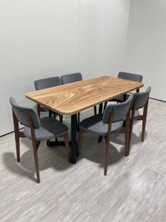 Стол кухонный обеденный прямоугольный дизайнерский лофт THETABLE RU 160х80 8.13/1.1