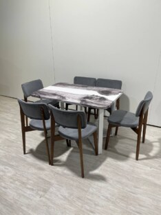 Стол кухонный обеденный прямоугольный дизайнерский лофт THETABLE RU 120х80 3.23/3.2