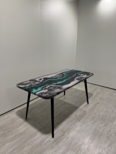Стол кухонный обеденный прямоугольный дизайнерский лофт THETABLE RU 140х80 4.18/6.1