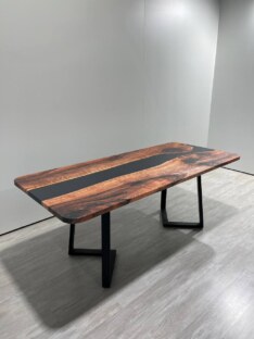 Стол кухонный обеденный прямоугольный дизайнерский лофт THETABLE 220х90 3.8/1.1