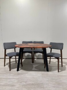 Стол кухонный обеденный овальный дизайнерский лофт THETABLE 120х80 3.8/4.1