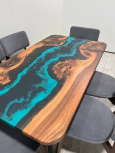 Стол кухонный обеденный прямоугольный дизайнерский лофт THETABLE RU 140х80 4.5/4.1 Стол кухонный обеденный прямоугольный дизайнерский лофт THETABLE RU 140х80 4.5/4.1
