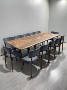 Стол кухонный обеденный прямоугольный дизайнерский лофт THETABLE RU 250х100 8.14/2.1