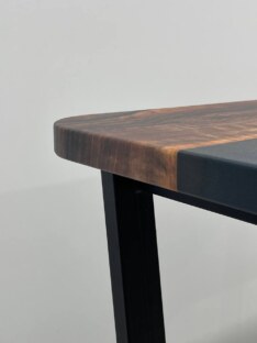 Стол компьютерный с вырезом дизайнерский лофт THETABLE 120х70 3.26/2.1