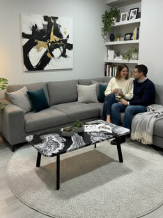 Стол журнальный дизайнерский лофт THETABLE RU 90х60 2.72/5.1 Стол журнальный дизайнерский лофт THETABLE RU 90х60 2.72/5.1