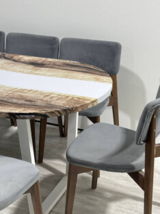 Стол кухонный обеденный овальный дизайнерский лофт THETABLE RU 180х80 3.22/2.2 Стол кухонный обеденный овальный дизайнерский лофт THETABLE RU 180х80 3.22/2.2