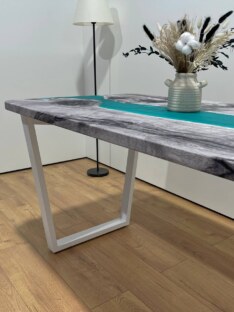 Стол письменный прямоугольный дизайнерский лофт THETABLE RU 140х80 3.43/2.2