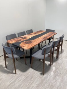 Стол кухонный обеденный прямоугольный дизайнерский лофт THETABLE RU 200х90 3.12/3.1