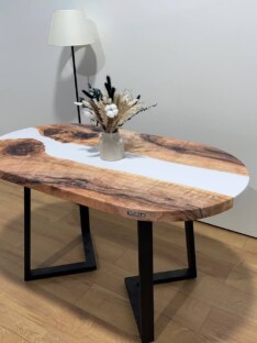 Стол кухонный обеденный овальный дизайнерский лофт THETABLE RU 180х80 3.18/1.1
