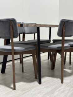 Стол кухонный обеденный прямоугольный дизайнерский лофт THETABLE RU 160х80 4.15/4.1