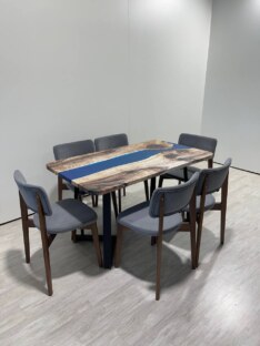 Стол кухонный обеденный прямоугольный дизайнерский лофт THETABLE RU 140х80 3.32/1.1