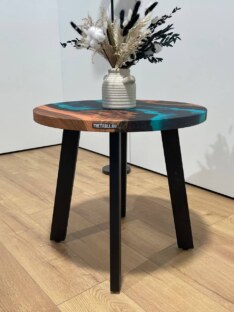 Стол журнальный круглый дизайнерский лофт THETABLE RU 60х32 4.5/5.1 Стол журнальный круглый дизайнерский лофт THETABLE RU 60х32 4.5/5.1