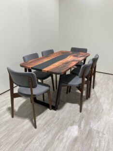 Стол кухонный обеденный прямоугольный дизайнерский лофт THETABLE RU 160х80 3.8/2.1 Стол кухонный обеденный прямоугольный дизайнерский лофт THETABLE RU 160х80 3.8/2.1