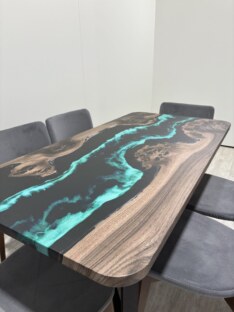 Стол кухонный обеденный прямоугольный дизайнерский лофт THETABLE RU 120х80 4.9/3.1