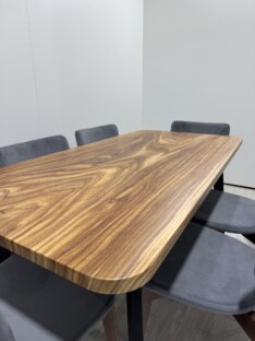 Стол кухонный обеденный прямоугольный дизайнерский лофт THETABLE RU 120х80 8.14/4.1