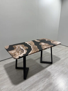 Стол кухонный обеденный прямоугольный дизайнерский лофт THETABLE RU 180х80 2.71/1.1