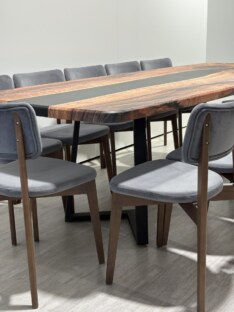 Стол кухонный обеденный евро дизайнерский лофт THETABLE RU 250х100 3.8/1.1