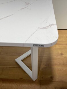 Стол кухонный обеденный прямоугольный дизайнерский лофт THETABLE RU 140х80 2.21/3.2