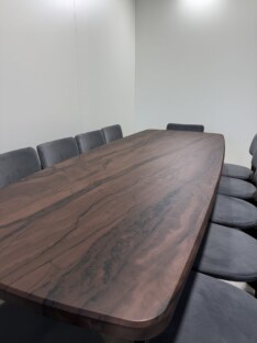 Стол кухонный обеденный евро дизайнерский лофт THETABLE RU 250х100 6.4/1.1