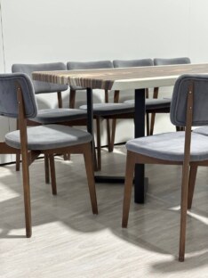 Стол кухонный обеденный прямоугольный дизайнерский под дерево THETABLE RU 160х80 17.1/3.1 Стол кухонный обеденный прямоугольный дизайнерский под дерево THETABLE RU 160х80 17.1/3.1