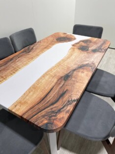 Стол кухонный обеденный прямоугольный дизайнерский лофт THETABLE RU 140х80 3.11/1.2