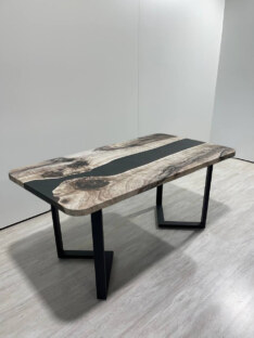 Стол кухонный обеденный прямоугольный дизайнерский лофт THETABLE RU 180х80 3.30/3.1