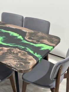 Стол кухонный обеденный прямоугольный дизайнерский лофт THETABLE RU 160х80 4.10/4.1