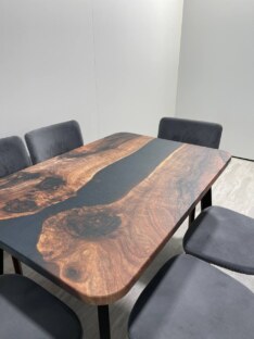 Стол кухонный обеденный прямоугольный дизайнерский лофт THETABLE RU 120х80 3.26/4.1