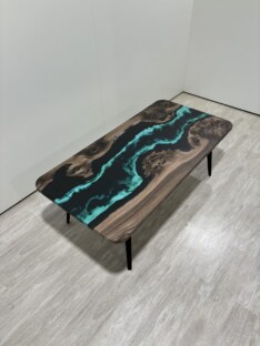 Стол журнальный прямоугольный дизайнерский лофт THETABLE RU 140х80 4.9/7.1