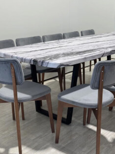 Стол кухонный обеденный евро дизайнерский лофт THETABLE RU 180х80 6.5/2.1