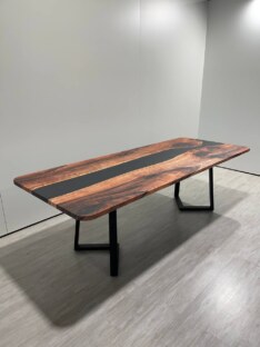 Стол кухонный обеденный прямоугольный дизайнерский лофт THETABLE 250х100 3.8/1.1