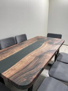 Стол кухонный обеденный прямоугольный дизайнерский лофт THETABLE RU 160х80 3.47/2.1