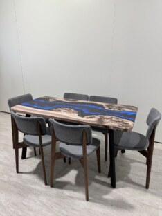 Стол кухонный обеденный прямоугольный дизайнерский лофт THETABLE RU 160х80 4.12/4.1