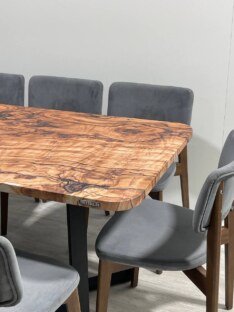 Стол кухонный обеденный прямоугольный дизайнерский лофт THETABLE RU 140х80 1.18/3.1