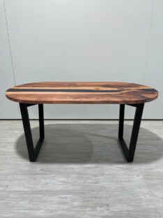 Стол кухонный обеденный овальный дизайнерский лофт THETABLE RU 180х80 5.8/2.1