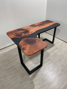 Стол письменный угловой дизайнерский лофт THETABLE RU 160х110 3.8/3.1 Стол письменный угловой дизайнерский лофт THETABLE RU 160х110 3.8/3.1