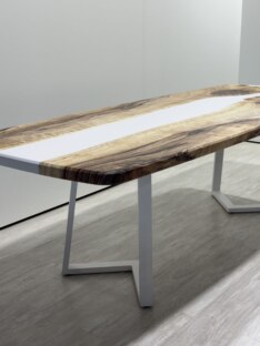 Стол кухонный обеденный евро дизайнерский лофт THETABLE RU 250х100 3.24/1.2