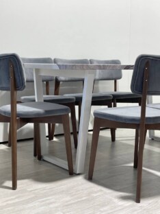 Стол кухонный обеденный прямоугольный дизайнерский лофт THETABLE RU 180х80 3.23/2.2