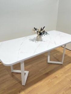 Стол кухонный обеденный прямоугольный дизайнерский лофт THETABLE RU 180х80 2.21/3.2